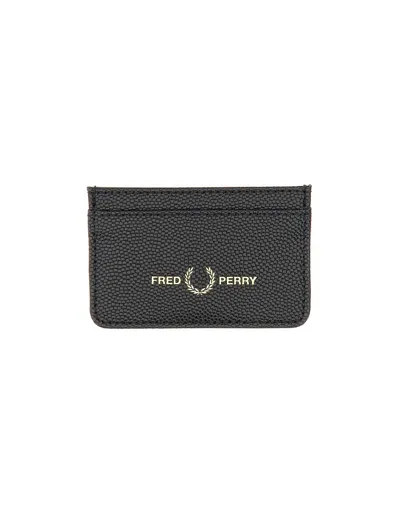 Fred Perry Card Holder With Logo In Black