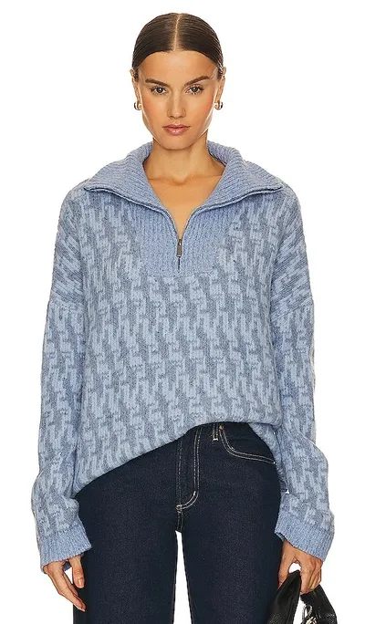 John & Jenn By Line Enzo Sweater In Baby Blue