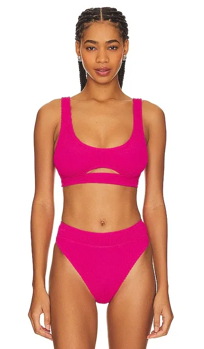 Bond Eye Sasha Bikini Top In Pink