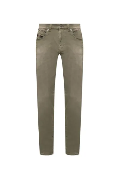 Diesel D Strukt Straight Leg Trousers In Green