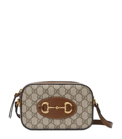 Gucci 1955 Horsebit Small Shoulder Bag In Brown