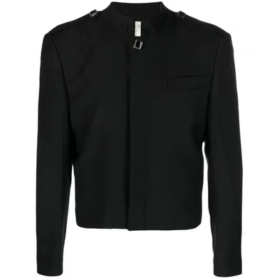 Canaku Mock-neck Long-sleeve Jacket In Black