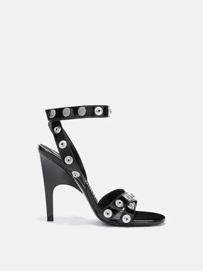 Attico ''cosmo'' Black Ankle Strap Sandal