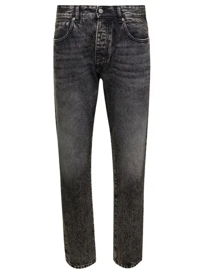 Icon Denim Jeans Regular Fondo Largo In Black