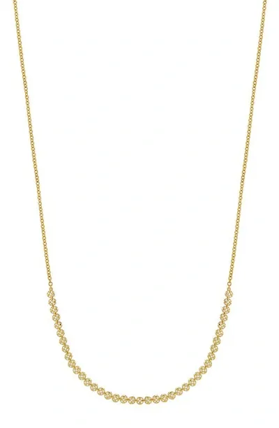 Bony Levy Diamond Disc Frontal Necklace In 18k Yellow Gold