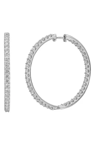 Bony Levy Audrey Diamond Inside Out Hoop Earrings In 18k White Gold