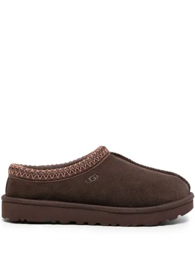 Ugg Tasman Suede Slippers In Brown