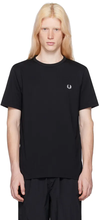 Fred Perry Black Ringer T-shirt