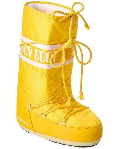 Moon Boot Knee Boots In Yellow