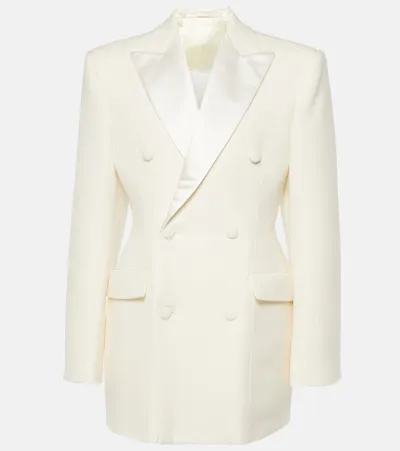 Wardrobe.nyc White Blazer Virgin Wool Mini Dress