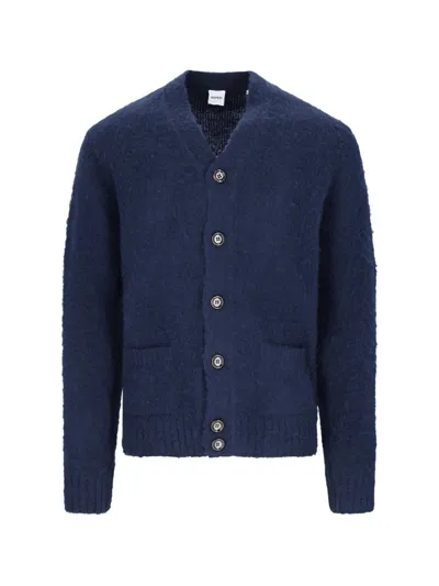 Aspesi V-neck Cardigan In Navy