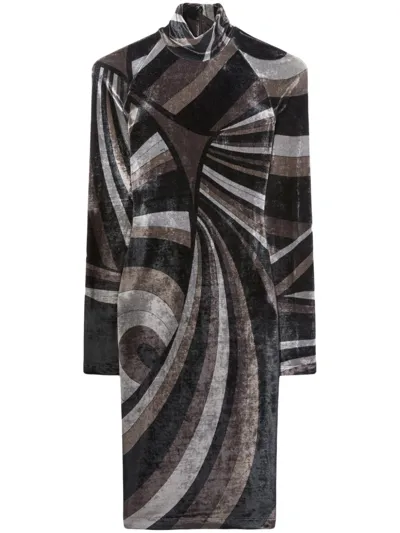 Pucci Woman Multicolor Dresses In Grigio Nero