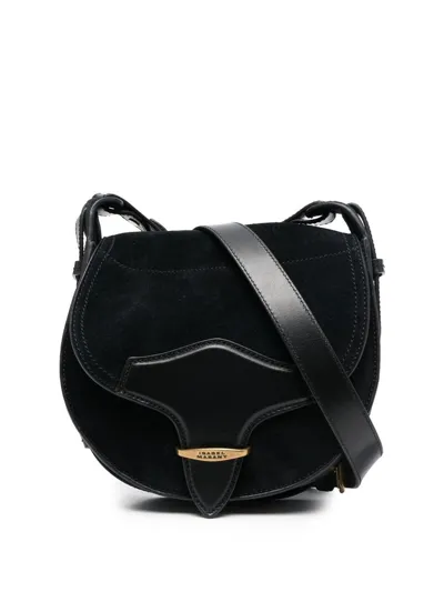 Isabel Marant Logo Satchel Bag In Black