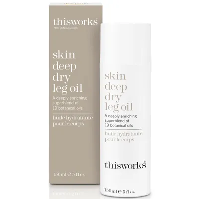 This Works Skin Deep Dry Leg Oil 150ml In White