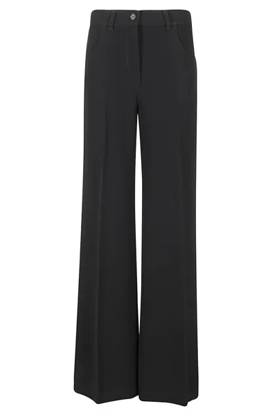 Aspesi Flared Pants In Black  