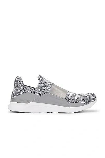 Apl Athletic Propulsion Labs Techloom Bliss Sneaker In Heather Grey & White