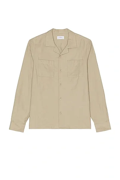 Saturdays Surf Nyc Marco Wool Shirt In Classic Khaki