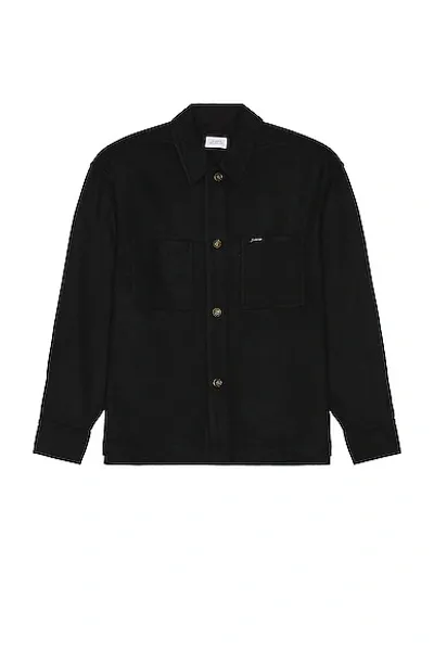 Saturdays Surf Nyc Driessen Wool Overshirt In Black