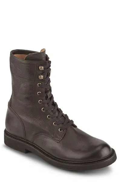 Frye Dean Combat Boot In Chocolate