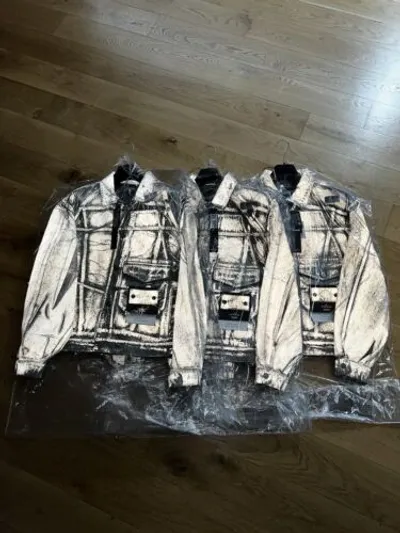 Pre-owned Stone Island Supreme Reflective Bull Denim-tc