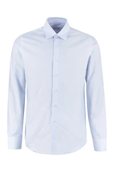 The (alphabet) The (shirt) - Oxford Cotton Shirt In Blue