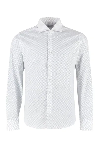 The (alphabet) The (shirt) - Printed Cotton Shirt In White