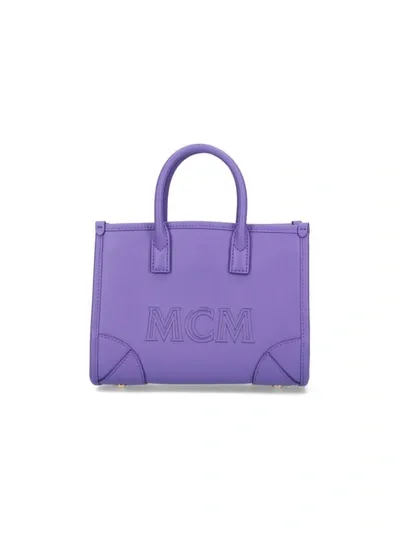 Mcm Clutch In Purple