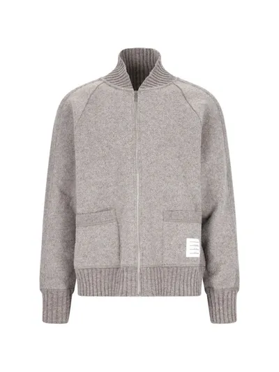 Thom Browne Sweater In Grey