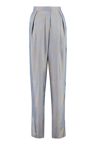 Giorgio Armani Straight-leg Trousers In Multicolor