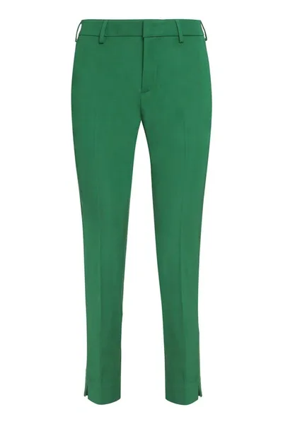 Pt01 Viscose Trousers In Green