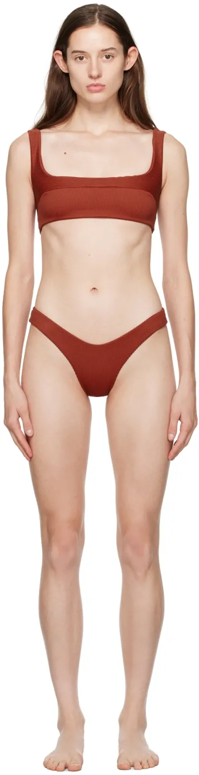 Haight Burgundy Gabi & Leila Bikini In 0124 Bordeaux