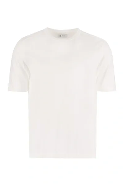 The (alphabet) Cotton Short Sleeve Sweater In White