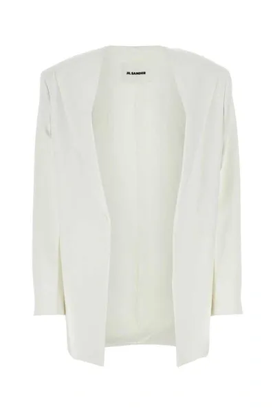 Jil Sander Jackets And Vests In White