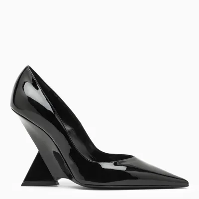 Attico The  Cheope Black Patent Leather Decollete Women