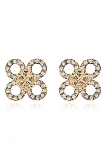 Tory Burch Embellished Earrings In Gold