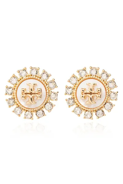 Tory Burch Embellished Earrings In Gold