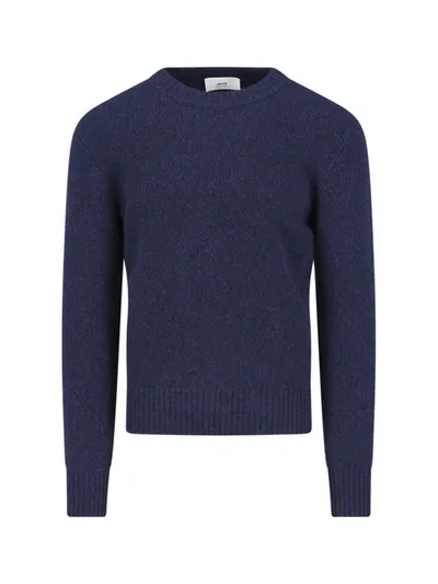 Ami Alexandre Mattiussi Ami Sweaters In Blue