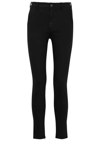 Citizens Of Humanity Split Jayla High-rise Skinny Jeans In Black