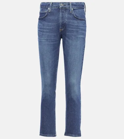 Citizens Of Humanity Emerson Low-rise Slim Jeans In Blue