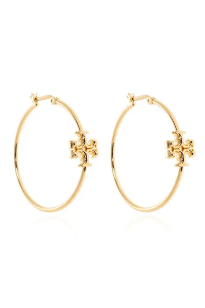 Tory Burch Kira Hoop Earrings In Gold