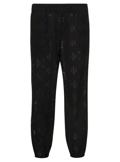 Tory Burch Broderie Beach Pants In Black