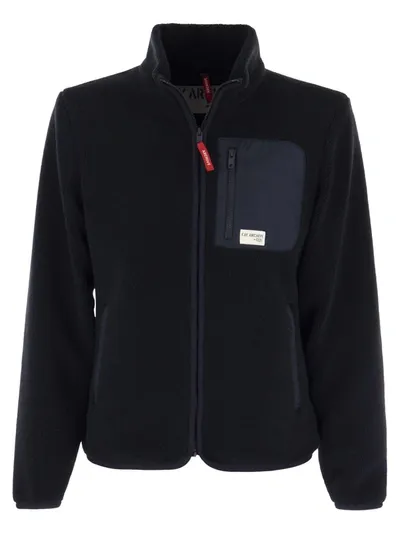 Fay Fleece Jacket In Blue