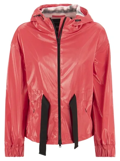 Herno Laminar Jacket With Hood In Pink