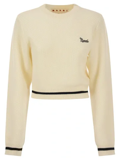 Marni Wool Jumper In White