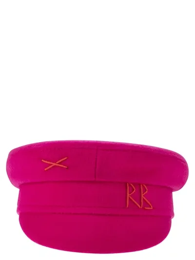 Ruslan Baginskiy Baker Boy Hat In Fuchsia