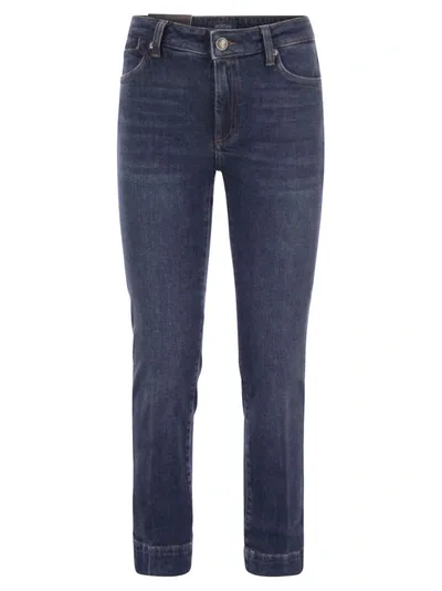 Sportmax Schermo - Perfect Fit Flared Trousers In Dark Denim