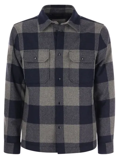 Woolrich Alaskan Check Shirt Jacket In Black