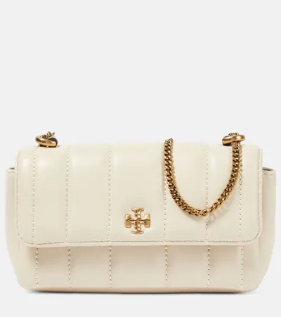 Tory Burch Kira Leather Wallet On Chain In White