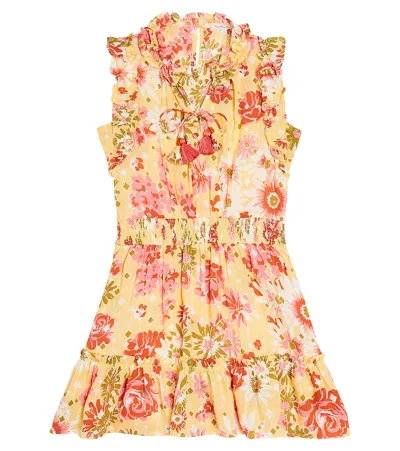 Poupette St Barth Kids' Triny Dress In Yellow