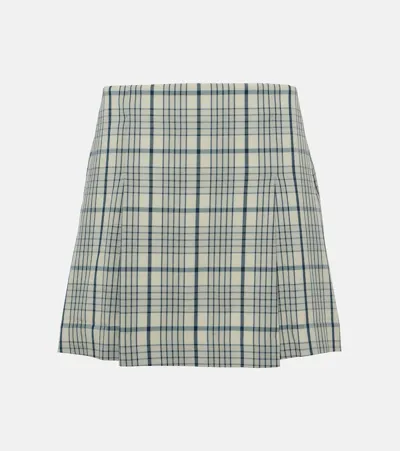 Tory Sport Pleated Miniskirt In Multicoloured